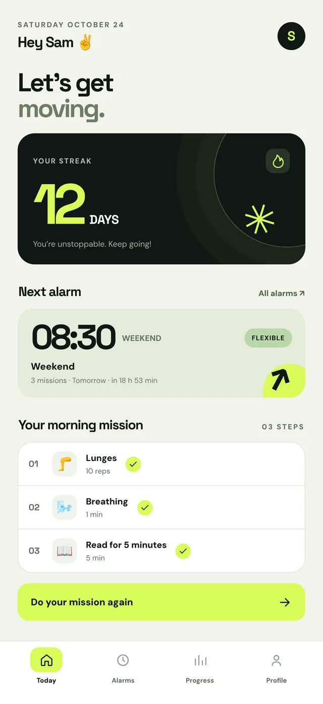 Your day at a glance