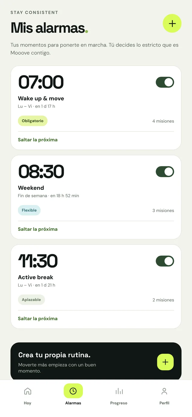 Todas tus alarmas